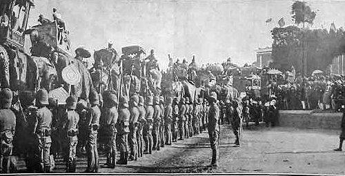 The Procession towards the city gates